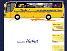 Tablet Screenshot of bustouristik-herbert.de